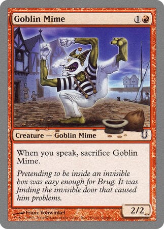 Goblin Mime [Unhinged] MTG Single Magic: The Gathering  | Multizone: Comics And Games