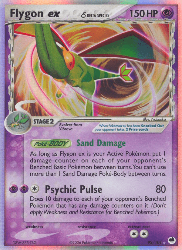 Flygon ex (92/101) (Delta Species) [EX: Dragon Frontiers] Pokemon Single Pokémon  | Multizone: Comics And Games
