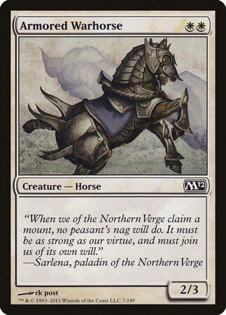 Armored Warhorse [Magic 2012] MTG Single Magic: The Gathering  | Multizone: Comics And Games