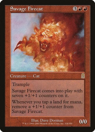 Savage Firecat [Odyssey] MTG Single Magic: The Gathering  | Multizone: Comics And Games
