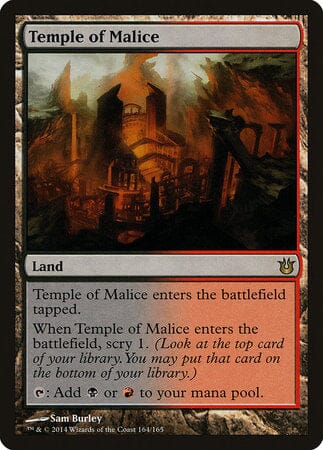 Temple of Malice [Born of the Gods] MTG Single Magic: The Gathering  | Multizone: Comics And Games