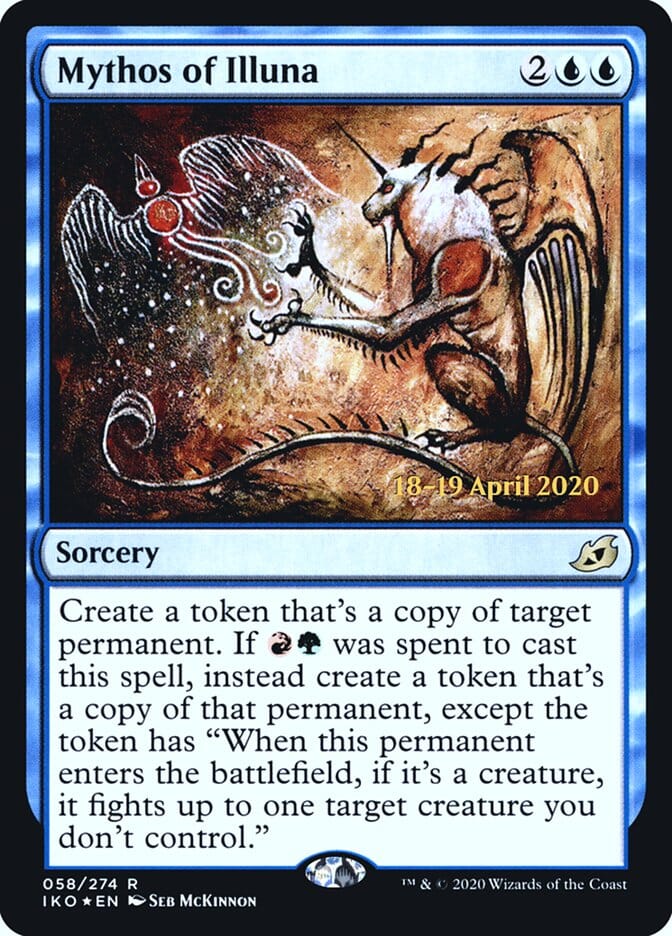 Mythos of Illuna [Ikoria: Lair of Behemoths Prerelease Promos] MTG Single Magic: The Gathering  | Multizone: Comics And Games
