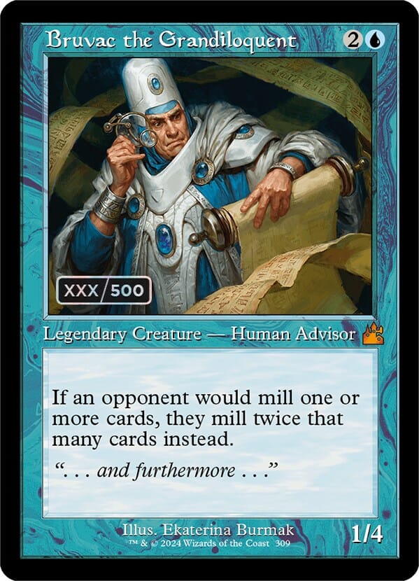 Bruvac the Grandiloquent (Retro) (Serialized) [Ravnica Remastered] MTG Single Magic: The Gathering  | Multizone: Comics And Games