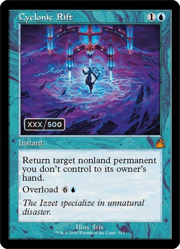 Cyclonic Rift (Retro) (Serialized) [Ravnica Remastered] MTG Single Magic: The Gathering  | Multizone: Comics And Games