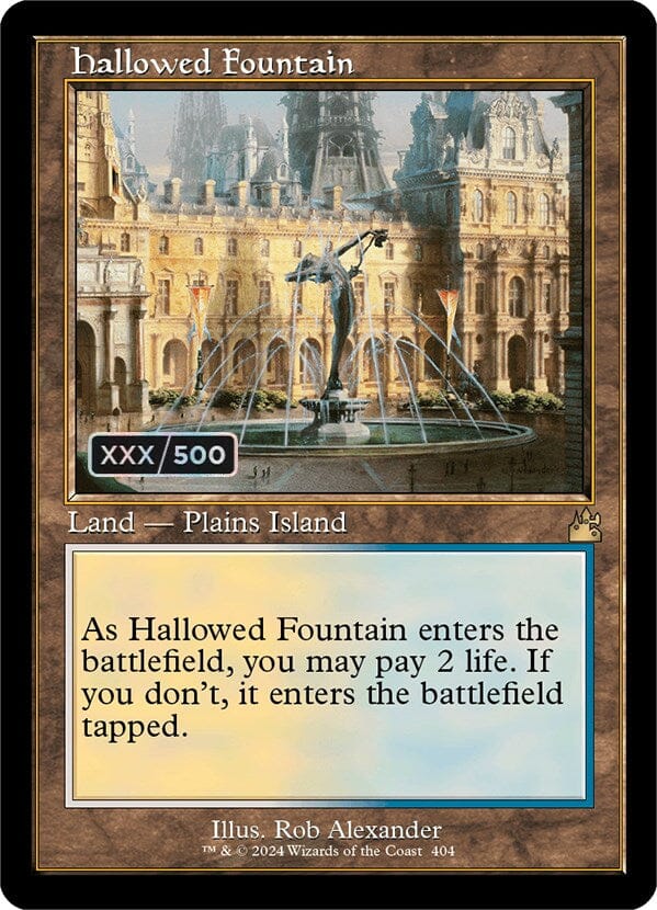 Hallowed Fountain (Retro) (Serialized) [Ravnica Remastered] MTG Single Magic: The Gathering  | Multizone: Comics And Games