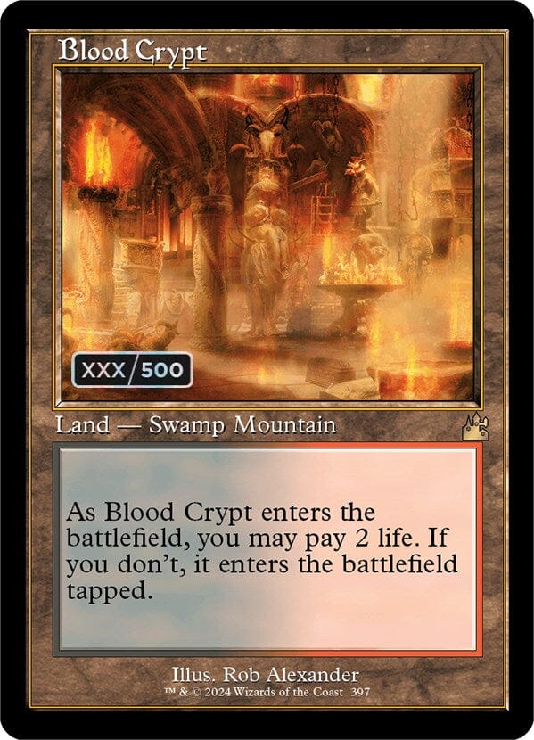 Blood Crypt (Retro) (Serialized) [Ravnica Remastered] MTG Single Magic: The Gathering  | Multizone: Comics And Games