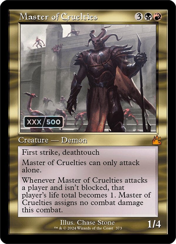 Master of Cruelties (Retro) (Serialized) [Ravnica Remastered] MTG Single Magic: The Gathering  | Multizone: Comics And Games