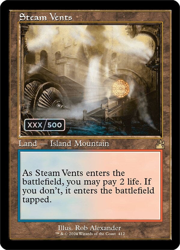 Steam Vents (Retro) (Serialized) [Ravnica Remastered] MTG Single Magic: The Gathering  | Multizone: Comics And Games