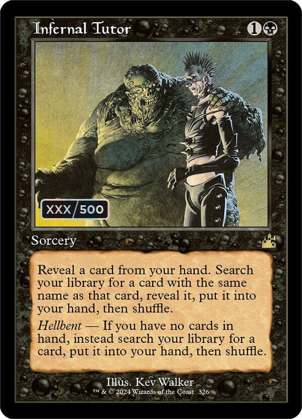 Infernal Tutor (Retro) (Serialized) [Ravnica Remastered] MTG Single Magic: The Gathering  | Multizone: Comics And Games