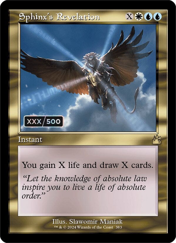Sphinx's Revelation (Retro) (Serialized) [Ravnica Remastered] MTG Single Magic: The Gathering  | Multizone: Comics And Games