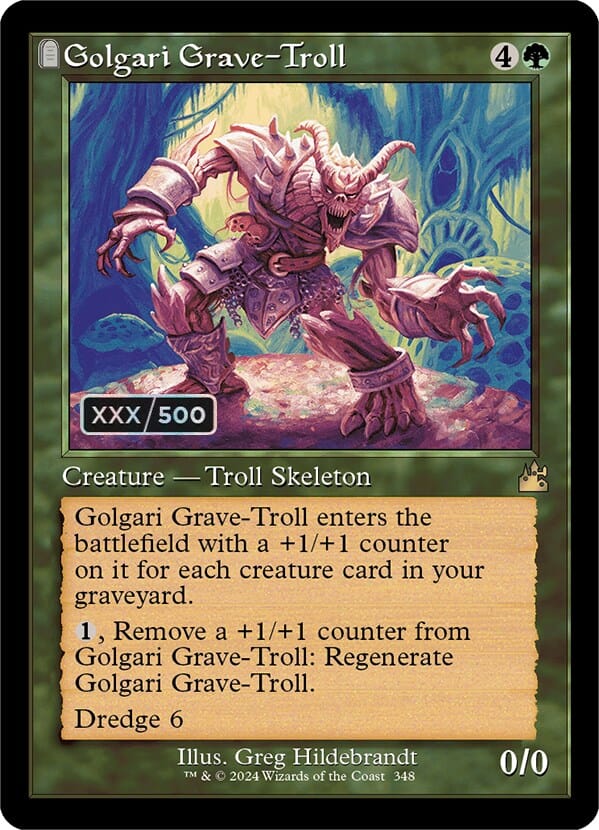 Golgari Grave-Troll (Retro) (Serialized) [Ravnica Remastered] MTG Single Magic: The Gathering  | Multizone: Comics And Games