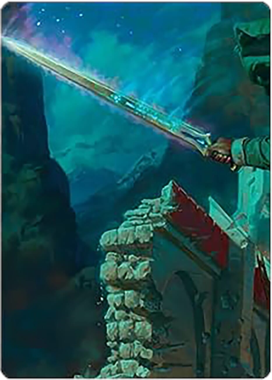 Anduril, Narsil Reforged Art Card [The Lord of the Rings: Tales of Middle-earth Art Series] MTG Single Magic: The Gathering  | Multizone: Comics And Games
