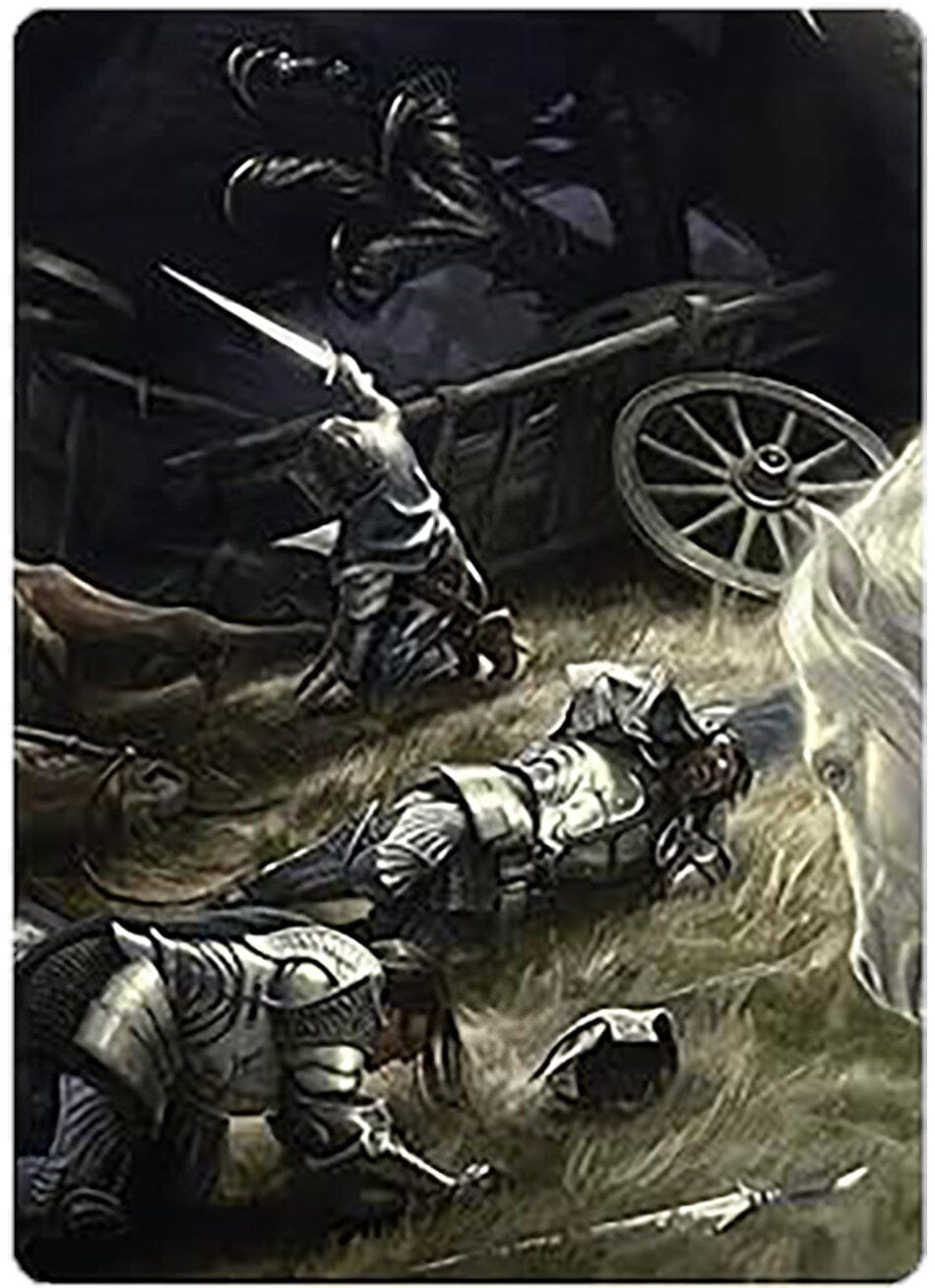 Courageous Resolve Art Card [The Lord of the Rings: Tales of Middle-earth Art Series] MTG Single Magic: The Gathering  | Multizone: Comics And Games