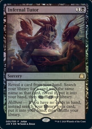 Infernal Tutor [Judge Gift Cards 2020] MTG Single Magic: The Gathering  | Multizone: Comics And Games