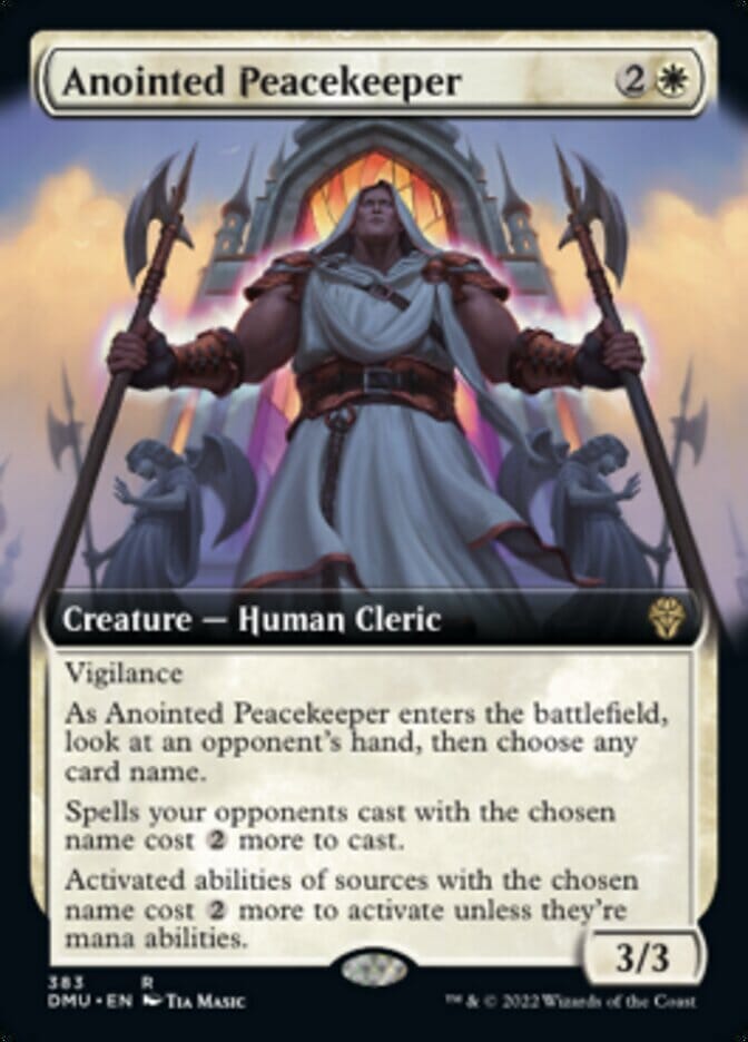 Anointed Peacekeeper (Extended Art) [Dominaria United] MTG Single Magic: The Gathering  | Multizone: Comics And Games