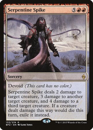 Serpentine Spike [Battle for Zendikar] MTG Single Magic: The Gathering  | Multizone: Comics And Games