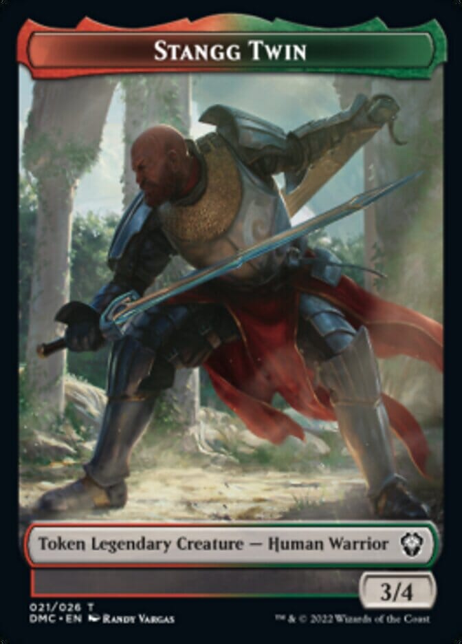 Soldier // Stangg Twin Double-sided Token [Dominaria United Tokens] MTG Single Magic: The Gathering  | Multizone: Comics And Games