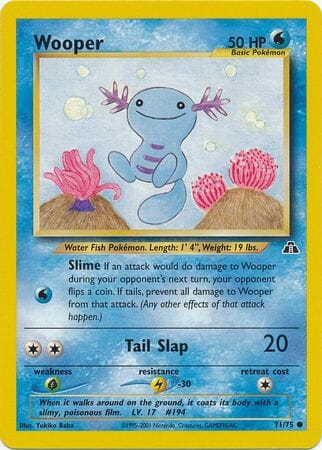 Wooper (71/75) [Neo Discovery Unlimited] Pokemon Single Pokémon  | Multizone: Comics And Games