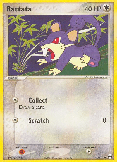 Rattata (77/112) [EX: FireRed & LeafGreen] Pokemon Single Pokémon  | Multizone: Comics And Games