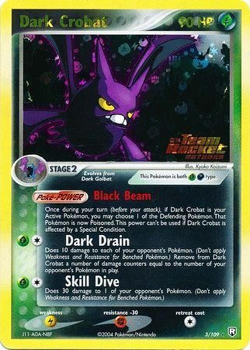Dark Crobat (3/109) (Stamped) [EX: Team Rocket Returns] Pokemon Single Pokémon  | Multizone: Comics And Games