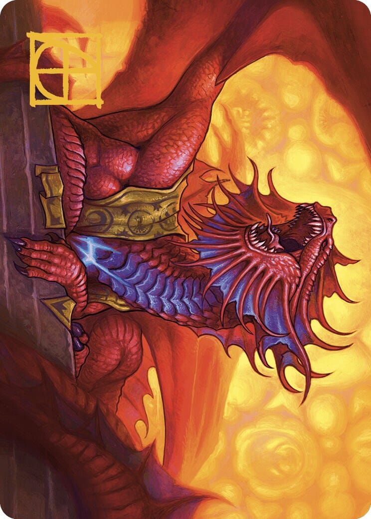 Niv-Mizzet, Guildpact Art Card (44/49) (Gold-Stamped Signature) [Murders at Karlov Manor Art Series] MTG Single Magic: The Gathering  | Multizone: Comics And Games