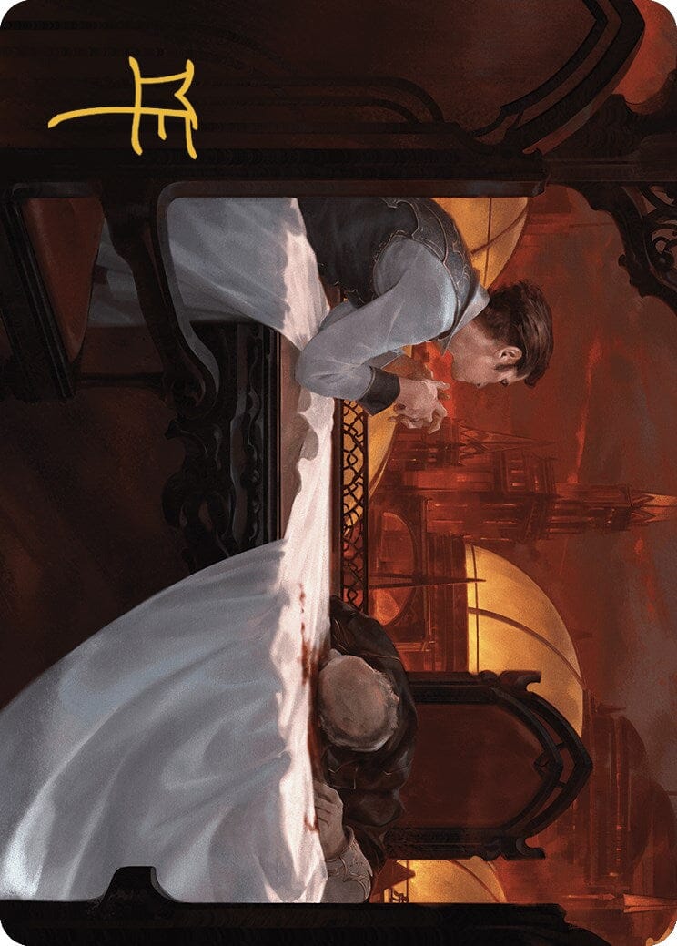 Expedited Inheritance Art Card (Gold-Stamped Signature) [Murders at Karlov Manor Art Series] MTG Single Magic: The Gathering  | Multizone: Comics And Games