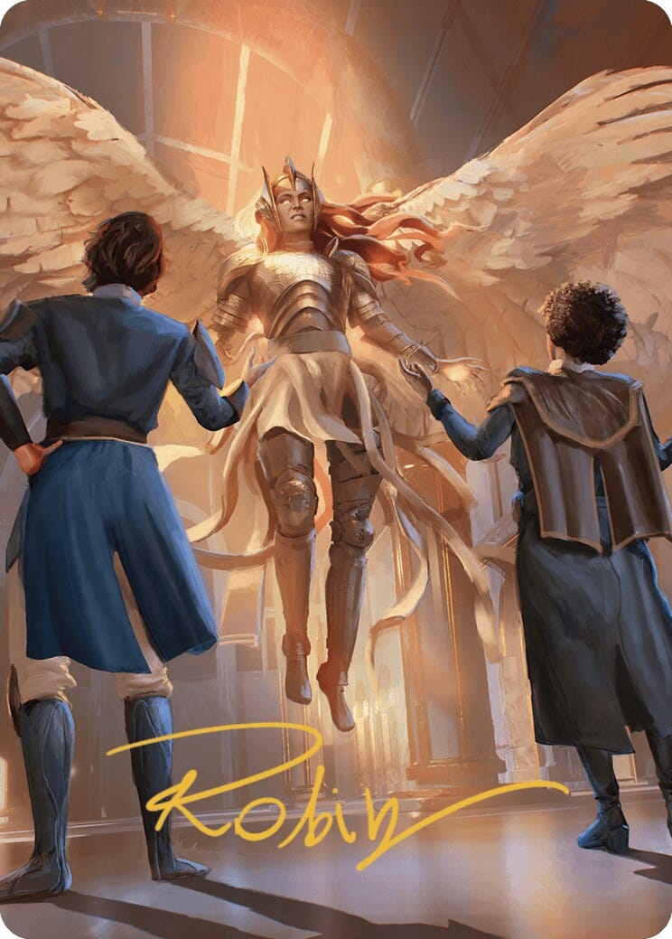 Demand Answers Art Card (Gold-Stamped Signature) [Murders at Karlov Manor Art Series] MTG Single Magic: The Gathering  | Multizone: Comics And Games