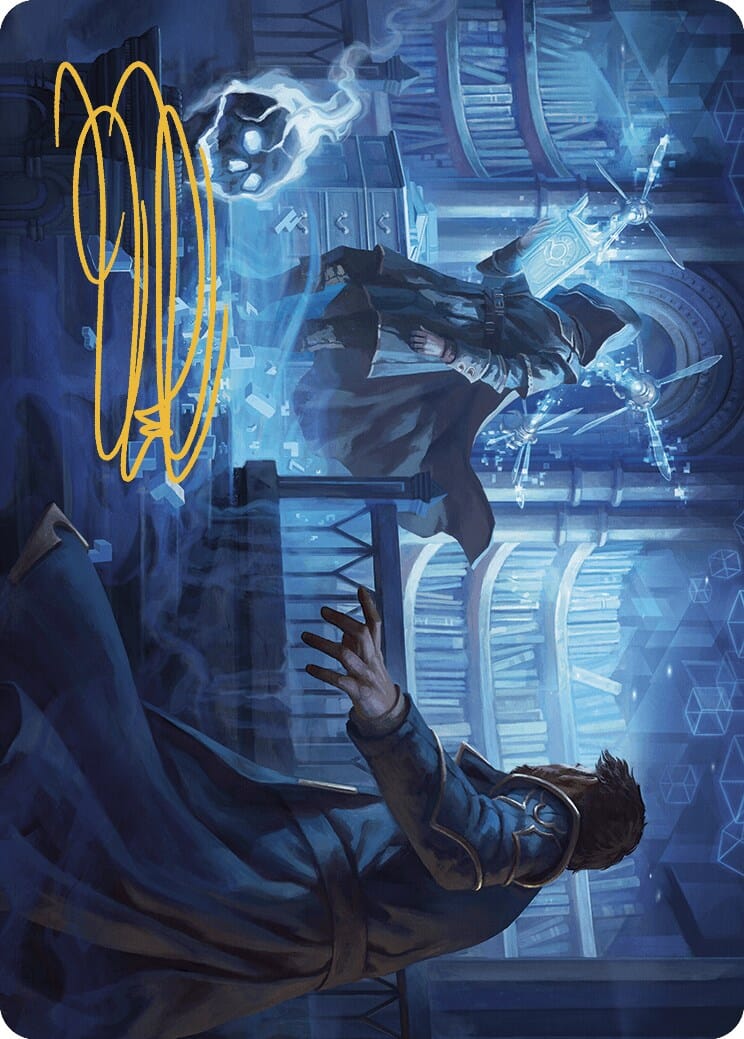 Intrude on the Mind Art Card (Gold-Stamped Signature) [Murders at Karlov Manor Art Series] MTG Single Magic: The Gathering  | Multizone: Comics And Games