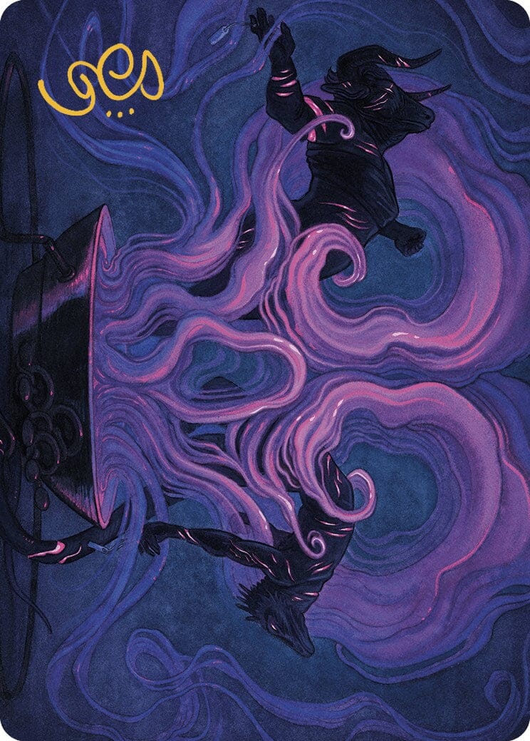 Macabre Reconstruction Art Card (Gold-Stamped Signature) [Murders at Karlov Manor Art Series] MTG Single Magic: The Gathering  | Multizone: Comics And Games