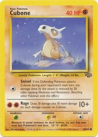 Cubone (50/64) [Jungle Unlimited] Pokemon Single Pokémon  | Multizone: Comics And Games