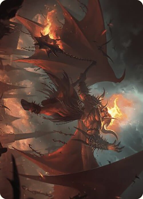 Rakdos, Patron of Chaos Art Card (22/49) [Murders at Karlov Manor Art Series] MTG Single Magic: The Gathering  | Multizone: Comics And Games