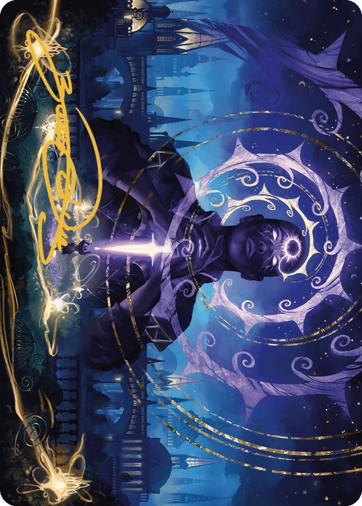 Coerced to Kill Art Card (Gold-Stamped Signature) [Murders at Karlov Manor Art Series] MTG Single Magic: The Gathering  | Multizone: Comics And Games