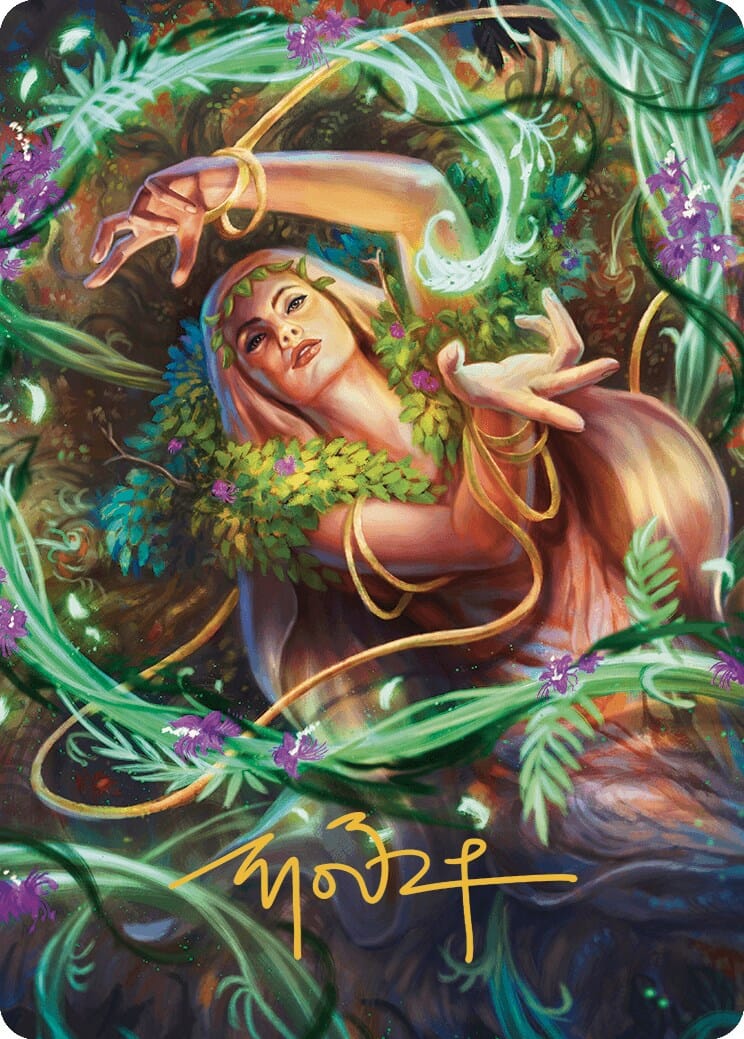 Insidious Roots Art Card (Gold-Stamped Signature) [Murders at Karlov Manor Art Series] MTG Single Magic: The Gathering  | Multizone: Comics And Games