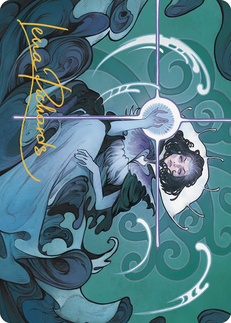 Vannifar, Evolved Enigma Art Card (Gold-Stamped Signature) [Murders at Karlov Manor Art Series] MTG Single Magic: The Gathering  | Multizone: Comics And Games
