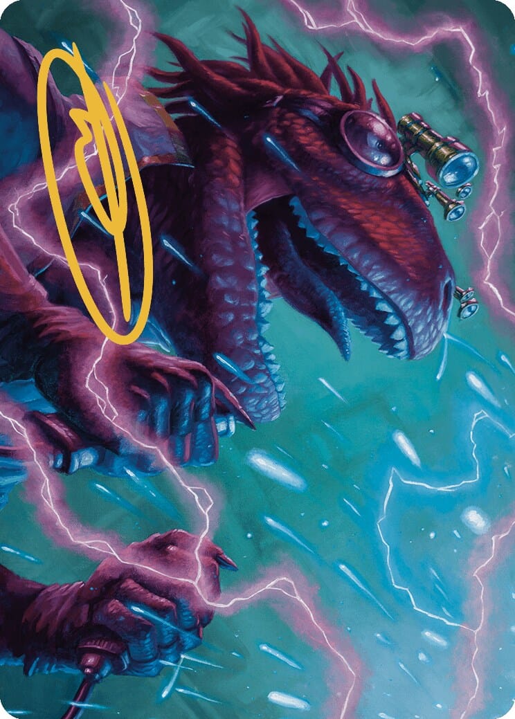 Kylox, Visionary Inventor Art Card (Gold-Stamped Signature) [Murders at Karlov Manor Art Series] MTG Single Magic: The Gathering  | Multizone: Comics And Games