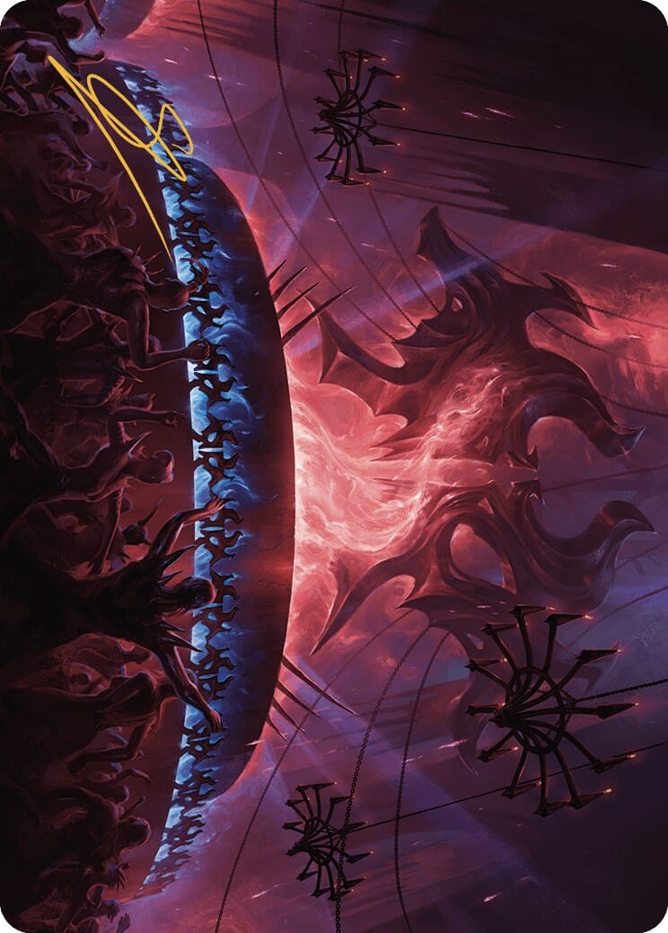 Raucous Theater Art Card (Gold-Stamped Signature) [Murders at Karlov Manor Art Series] MTG Single Magic: The Gathering  | Multizone: Comics And Games