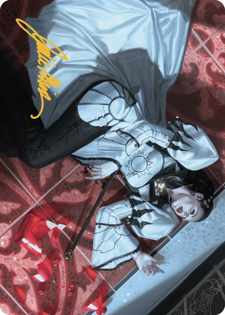 Deadly Complication Art Card (18/49) (Gold-Stamped Signature) [Murders at Karlov Manor Art Series] MTG Single Magic: The Gathering  | Multizone: Comics And Games