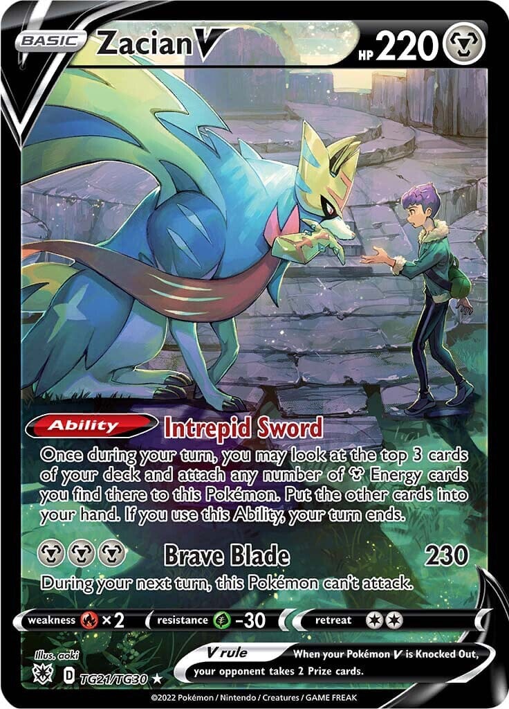 Zacian V (TG21/TG30) [Sword & Shield: Astral Radiance] Pokemon Single Pokémon  | Multizone: Comics And Games