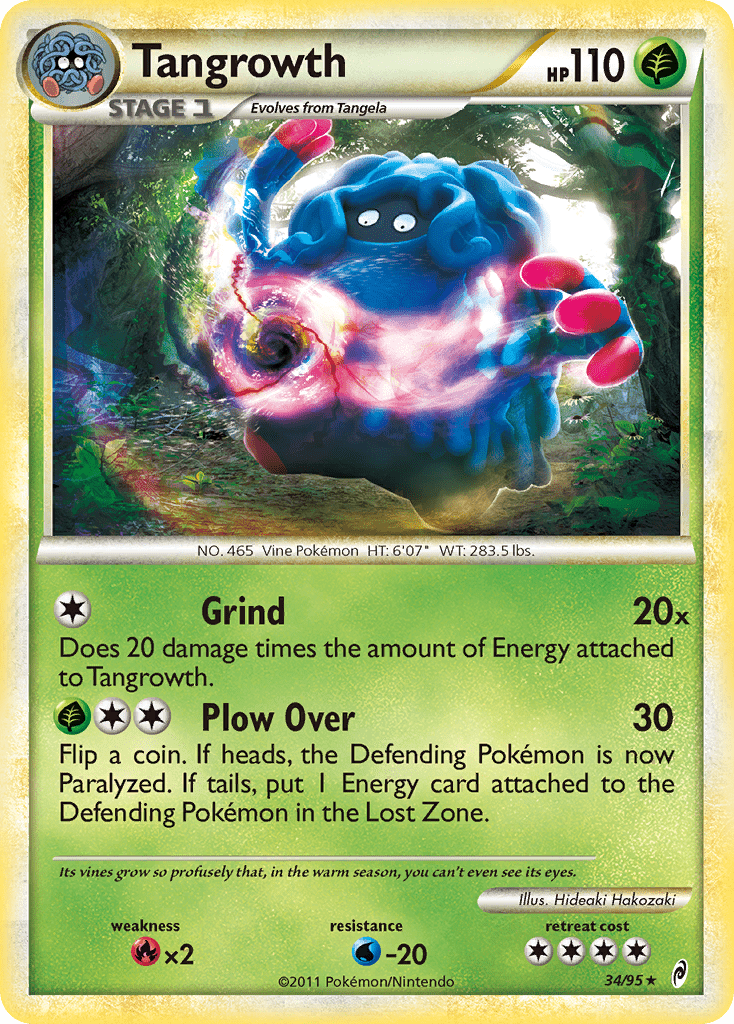 Tangrowth (34/95) [HeartGold & SoulSilver: Call of Legends] Pokemon Single Pokémon  | Multizone: Comics And Games