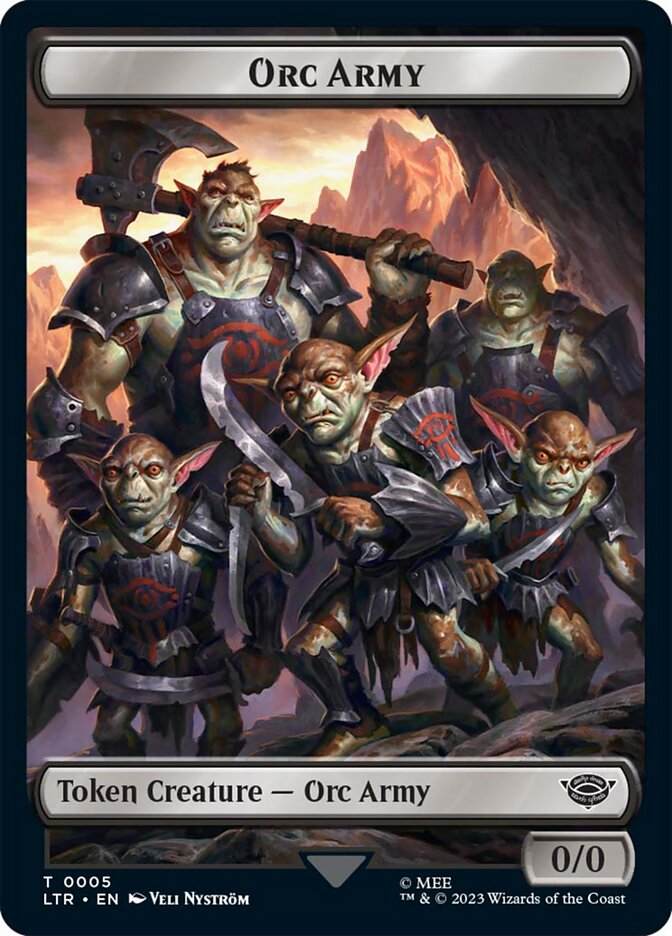Orc Army Token (05) [The Lord of the Rings: Tales of Middle-Earth Tokens] | Multizone: Comics And Games