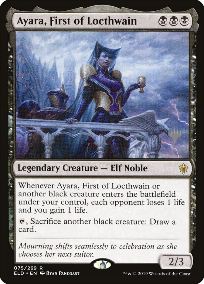 Ayara, First of Locthwain (Promo Pack) [Throne of Eldraine Promos] MTG Single Magic: The Gathering  | Multizone: Comics And Games