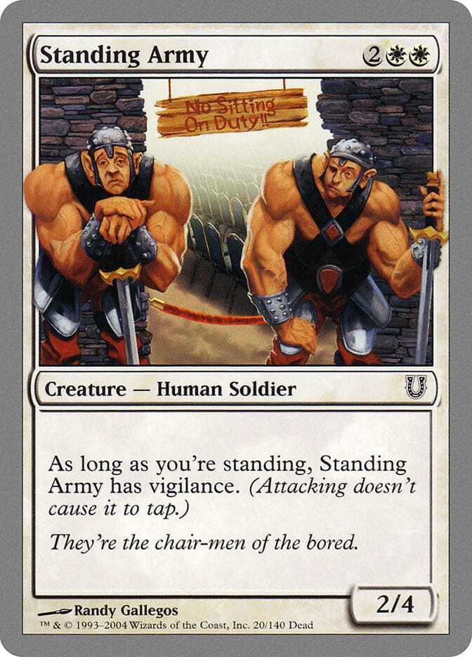 Standing Army [Unhinged] MTG Single Magic: The Gathering  | Multizone: Comics And Games