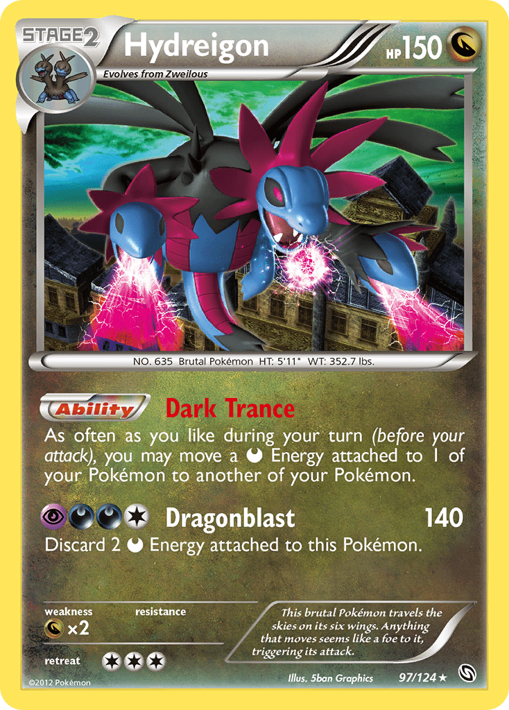 Hydreigon (97/124) [Black & White: Dragons Exalted] Pokemon Single Pokémon  | Multizone: Comics And Games