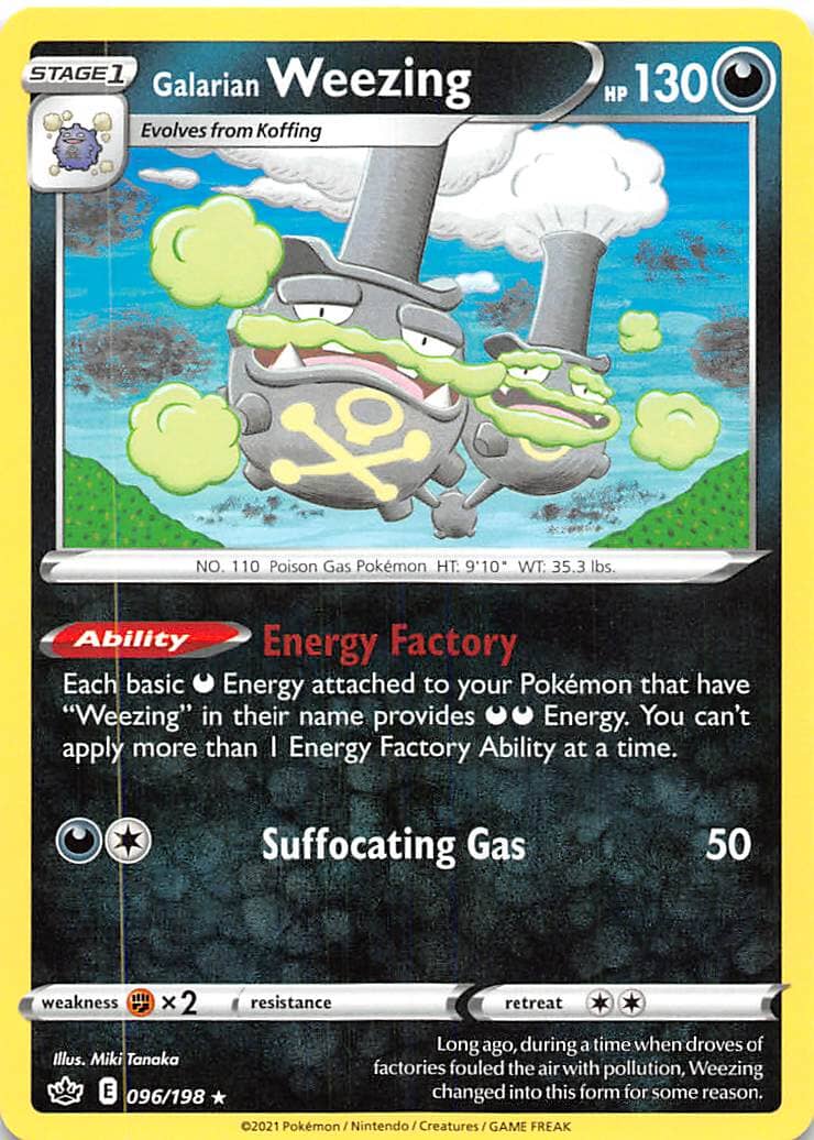Galarian Weezing (096/198) [Sword & Shield: Chilling Reign] Pokemon Single Pokémon  | Multizone: Comics And Games