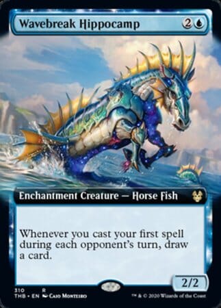 Wavebreak Hippocamp (Extended Art) [Theros Beyond Death] MTG Single Magic: The Gathering  | Multizone: Comics And Games