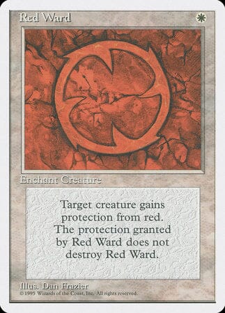 Red Ward [Fourth Edition] MTG Single Magic: The Gathering  | Multizone: Comics And Games