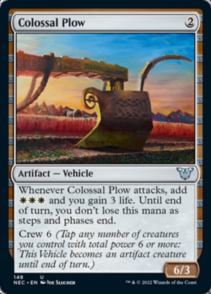 Colossal Plow [Kamigawa: Neon Dynasty Commander] MTG Single Magic: The Gathering  | Multizone: Comics And Games