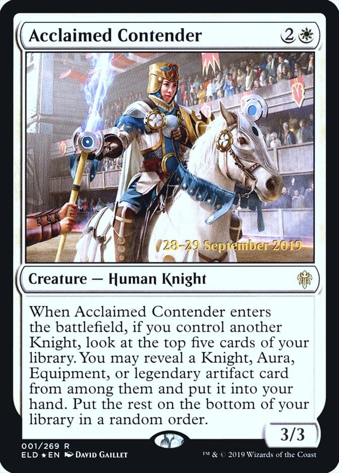 Acclaimed Contender [Throne of Eldraine Prerelease Promos] MTG Single Magic: The Gathering  | Multizone: Comics And Games