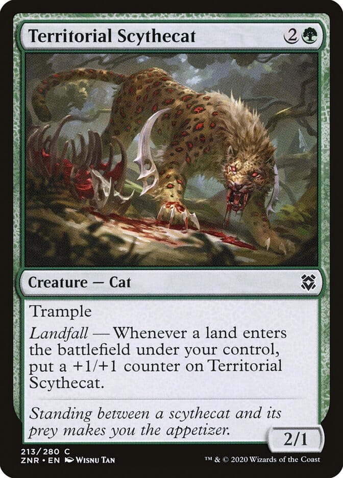 Territorial Scythecat [Zendikar Rising] MTG Single Magic: The Gathering  | Multizone: Comics And Games