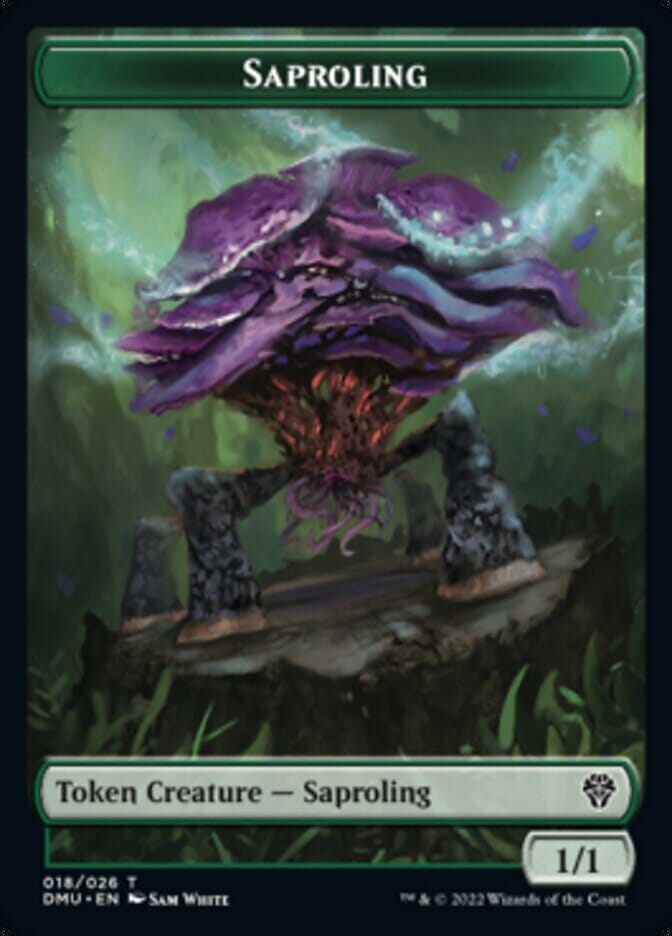 Saproling // Elemental Double-sided Token [Dominaria United Tokens] MTG Single Magic: The Gathering  | Multizone: Comics And Games